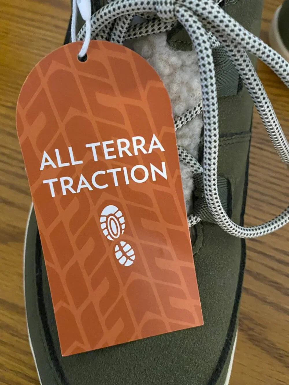 All Terra Traction Women's Winter Boots Size 9 – Olive Green Faux Shearling Line